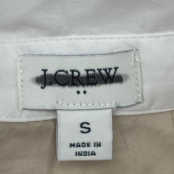 J Crew Factory Polo tunic cover-up in Coastal Dune White Col size S NWT BW209 - Picture 5 of 10